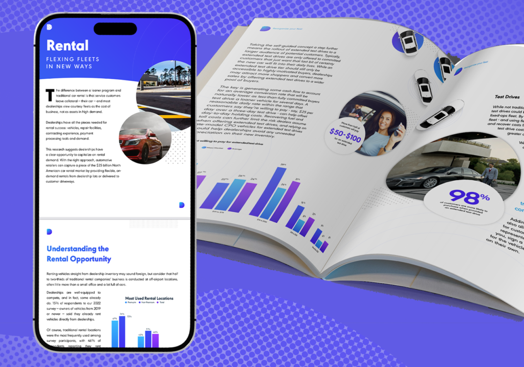 An image showing strategic marketing content published on a mobile website and in an ebook, rendered as a magazine.